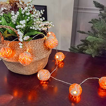 Load image into Gallery viewer, Eambrite LED Batteriebetrieben Innen Lichterkette, Lichterkette Rattan Ball für Weihnachten Hochzeit 1,65M,Lichterkette Boho Warmweiß Party Deko