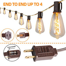 Load image into Gallery viewer, Vanthylit Patio String Lights Outdoor Waterproof, Incandescent String Lights Decor for Outside, Edison Lights Bulbs Outdoor Balcony