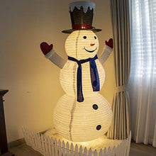 Load image into Gallery viewer, Vanthylit Pre-Lit Collapible Snowman Clearence 6FT Light up Snowman Christmas Decorations with Warm White LEDs Plush Snowman Christmas Light Figure Ornament for Home Indoor and Outdoor Decor(Plug in)