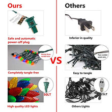 Load image into Gallery viewer, EAMBRITE C9 Christmas String Lights 27ft 50 LEDs Multicolor Strawberry String Lights for Patio Christmas Tree Garden Yard Indoor and Outdoor, UL certificates(Jumbo C7/Slim C9
