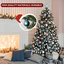 Load image into Gallery viewer, PEIDUO Christmas Ball Ornaments for Christmas Trees, 119 CT Shatterproof Christmas Tree Decorations, Silver Christmas Ornaments Set for Xmas, Holiday, Wreath and Party Decorations