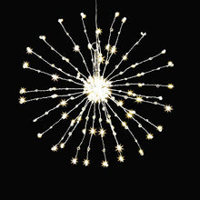 Load image into Gallery viewer, EAMBRITE 18 Inch Wrapped Lighted LED Copper Wire Twig Starburst Light 90 Warm White with Transparent Beads Decorative Home Xmas Wedding
