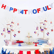 Load image into Gallery viewer, Set of 2 Patriotic Indoor Tree Decorations for 4th of July Home Decor