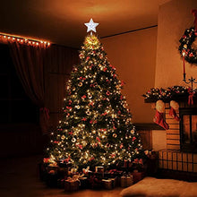 Load image into Gallery viewer, EAMBRITE Double-Layer Star Treetop with Flashing LEDs Christmas Tree Topper Star Lights (27 cm/Cool White)