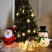 Load image into Gallery viewer, EAMBRITE Set of 2 30-Inch 100L LED Collapsible Snowman and Santa Claus Lighted Holiday Display for Christmas Seasonal Decor Indoor Outdoor Xmas Yard Decoration