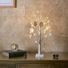 Load image into Gallery viewer, EAMBRITE 60cm Birke Baum LED Bäumchen Innenbeleuchtung Haus Tisch Lichterbaum für Innen Weihnachtsdeko Karten-Pendant mit Ästen Dekobaum Batteriebetriebene Warmweiß