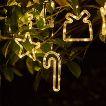 Load image into Gallery viewer, EAMBRITE 9FT 120LT LED Curtain Lights Outdoor String Lights Decorations for Christmas Wedding Party Indoor Outdoor