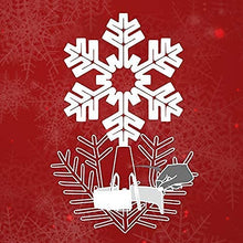 Load image into Gallery viewer, EAMBRITE Crystal Snowflake Tree Topper LED Xmas Treetop with 50 Cool White LEDs Twinkle Effect Decor for Christmas Tree (20CM)