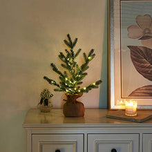 Load image into Gallery viewer, Spring Decor,Vanthylit LED 1.5FT Pine Tree with 36 Warm White Lights and 8 Stars Pendant Christmas Tree for Spring Summer and Home Decoration