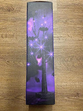 Load image into Gallery viewer, EAMBRITE 2FT Black Halloween Tree with Bats Purple Lights Battery Operated Spooky Decorations Indoor Small Twig Tree Gifts for Kids