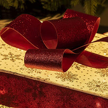 Load image into Gallery viewer, EAMBRITE 3PK Light up Boxes Silver Snowflake Patterned Gift Boxes with Warm White Lights Plug in for Christmas Decorations Home and Outdoor Décor