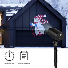 Load image into Gallery viewer, EAMBRITE Christmas Led Snowman Skiing Projector Lights Waterproof Animated Projector Decorations for Xmas Holiday Theme Party Indoor Outdoor Use