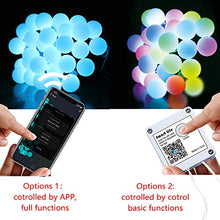 Load image into Gallery viewer, EAMBRITE Smart App Globe String Lights with 100 RGB Led 32.8feet Voice Controlled Work with Alexa, Google Assistant