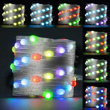 Load image into Gallery viewer, PEIDUO Fairy String Lights, 10Ft 30LED Colors Changing Sliver Wire Lights Battery Operated with 12 Lighting Modes for Craft Bedroom Ceiling Halloween Christmas Decoration