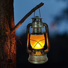 Load image into Gallery viewer, Set of 2-EAMBRITE 9.5 Inch LED Lantern, Bronze Plastic Lantern, Battery Powered Traditional Look LED Lighting, Warm and Bright White Light, Indoor and Outdoor