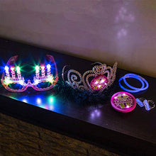 Load image into Gallery viewer, PEIDUO Birthday Party Supplies with Light, Bulb Necklace, Brooch, Glasses Glow Sticks Party Decorations for Girls