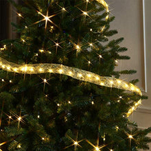 Load image into Gallery viewer, EAMBRITE Golden Ribbon Fairy String Lights Wedding Themed Decorative Lights 19.7FT 120 Micro LED Christmas Golden Bow Topper for Xmas Tent Wedding Nursery Bedroom Party Birthday