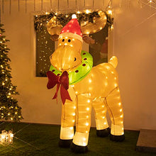 Load image into Gallery viewer, Eambrite 6FT Light up Inflatable Reindeer Christmas decorations Outdoor Mains Powered Blow up Reindeer Yard Decorations Waterproof for Front Door Garden Lawn Party