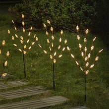 Load image into Gallery viewer, Vanthylit Lighted 3PK Twig Branches Light with Clear Leaf 30'' 60LED Pathway Lights Waterproof Adapter Brown Willow Branch Lights for Outdoor and Indoor Deco