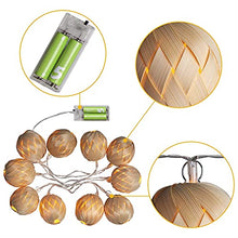 Load image into Gallery viewer, Vanthylit Pre-lit Globe Rattan Balls String Lights, 10 LED Bamboo Lantern with Fairy Lights Battery Operated for Indoor Home Decoration