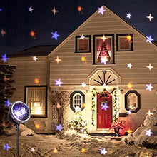 Load image into Gallery viewer, PEIDUO Christmas LED Projector Star Rotating Projectors Lights Remote Control Waterproof Outdoor Landscape Decorative Lighting for Patio,Garden,Halloween,Christmas,Holiday,Wedding,Party