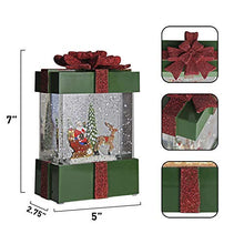 Load image into Gallery viewer, PEIDUO Christmas Clearance Lighted Lantern Snow Globe Music Boxes Animated,Santa Claus Glittering Lantern Lamp Lantern for Christmas Home Decoration, Holidays Home Tabletop Decor, 3 AA Battery or USB