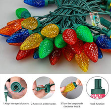 Load image into Gallery viewer, EAMBRITE C9 Christmas String Lights 27ft 50 LEDs Multicolor Strawberry String Lights for Patio Christmas Tree Garden Yard Indoor and Outdoor, UL certificates(Jumbo C7/Slim C9