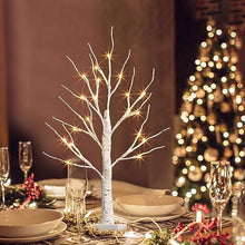 Load image into Gallery viewer, PEIDUO Artificial Tree for Table Decor, Battery Powered Tree Lights with Timer, Lighted Birch Tree with LED Lights for Home, Bedroom, Office, Living Room, Wedding Decor (2FT 24LT Warm White)