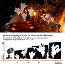 Load image into Gallery viewer, EAMBRITE Ghost Projector Halloween Projector Lights Outdoor Decorations Mains Powered Waterproof for Window Patio Garden and Haunted House Decor