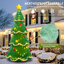 Load image into Gallery viewer, EAMBRITE 7 FT Christmas Inflatable Tree with 200LED Warm White Lights, Blow Up Tree Outdoor Christmas Decorations for Yard, Garden, Lawn, Party
