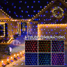 Load image into Gallery viewer, EAMBRITE Multicolour Party Lights Rotating Falling Snow Projector Moving Points Landscape Lights with Remote Control and Timer for Christmas Wedding Party Show and Club Pub