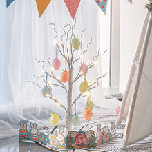 Load image into Gallery viewer, EAMBRITE Easter Egg Tree with Lights Timer Battery Operated White Twig Tree with Easter Decorations Decor for Home and Party (60cm/2ft)