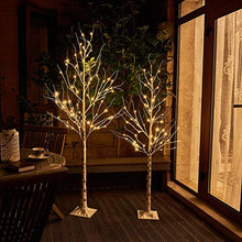 Load image into Gallery viewer, EAMBRITE Warm White LED Tree Light Winter Wedding Home Decorative Tree Light for Indoor and Outdoor Use (5FT Birch Tree Lights)