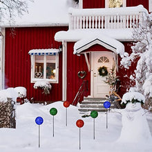 Load image into Gallery viewer, EAMBEITE 3PK Christmas Ball Pathway Lights with 45 LED Bulbs Decoration for Holiday Christmas Stake Lights on Outdoor Patio Yards Driveways Pathways (Red/Green/Blue)