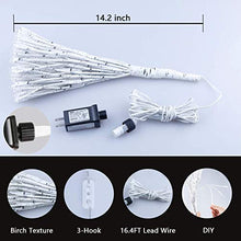 Load image into Gallery viewer, EAMBRITE 16 Inch Led White Birch Wrapped Lighted Twig Stake Starburst with 90LT Warm White LED bulbs for outdoor and indoor use