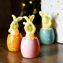 Load image into Gallery viewer, Eambrite Easter Bunnies Figurine Statue with Timer Battery-Operated Animal-Shaped Table Lamp Flameless Easter Bunny Candle Ornaments for Easter and Spring Décor (Set of 3)
