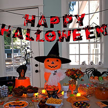 Load image into Gallery viewer, Vanthylit Halloween Banner Happy Halloween Bunting Horror Halloween Decorations for Home Yard Office Party Favor Decor Supplies