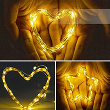 Load image into Gallery viewer, Eambrite [2 Pack Fairy Lights Battery Operated with 8 Modes 50 LEDs String Lights 5m Copper Wire Light Waterproof for Outdoor Garden Decor, Indoor Wedding Party Bedroom Decorations (16ft, Warm White)