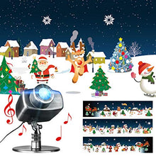 Load image into Gallery viewer, EAMBRITE Christmas Animated Projector Lights with Music Playback Snowman Snowflake Projector Light Decoration for Outdoor Wedding Xmas Holiday Party Decorations