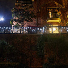 Load image into Gallery viewer, EAMBRITE 31FT 320 LED Icicle Fairy Lights Cool White LED Light Curtain String Lights for Home Christmas Wedding Facades