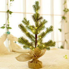 Load image into Gallery viewer, EAMBRITE LED Pine Needle Tree Light – 1.5FT Realistic Mini Christmas Tree – Pre-lit Pine Needle Tree with 36lt Warm White Fairy Lights – Lighted Artificial Tree with 12 Branches