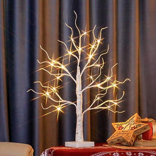 Load image into Gallery viewer, PEIDUO Artificial Tree for Table Decor, Battery Powered Tree Lights with Timer, Lighted Birch Tree with LED Lights for Home, Bedroom, Office, Living Room, Wedding Decor (2FT 24LT Warm White)