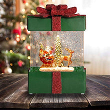 Load image into Gallery viewer, PEIDUO Christmas Clearance Lighted Lantern Snow Globe Music Boxes Animated,Santa Claus Glittering Lantern Lamp Lantern for Christmas Home Decoration, Holidays Home Tabletop Decor, 3 AA Battery or USB