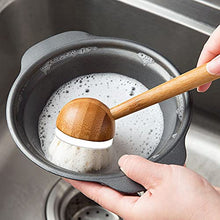 Load image into Gallery viewer, EAMBRITE Scrub Brushes Bamboo Dish Brush Wooden Cleaning Scrubbers Set for Pots Pans Kitchen Sink Vegetables Washing, Set of 3