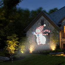Load image into Gallery viewer, EAMBRITE Christmas Led Snowman Skiing Projector Lights Waterproof Animated Projector Decorations for Xmas Holiday Theme Party Indoor Outdoor Use