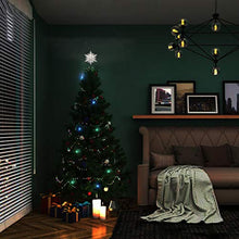 Load image into Gallery viewer, EAMBRITE Christmas Snowflake Treetop Lighted Four Layers Tree Topper with White Glitter for Christmas Tree Decoration