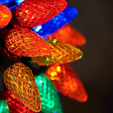 Load image into Gallery viewer, DELICHTER LED Lichterkette 100 LEDs Weihnachtsbaumbeleuchtung mit 8 Modi,Strombetrieb für Party Wohnung innen außen Tannenbaum(Bunt)