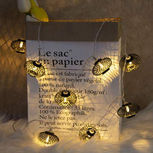 Load image into Gallery viewer, EAMBRITE Metal Black Lantern String Lights 10 LED Warm White Fairy Lights Battery Operated Indoor Decoration for Easter Birthday Wedding Window Desk Mantelpiece Party Kids' Room Bedroom