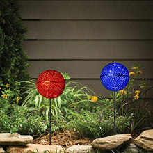 Load image into Gallery viewer, Vanthylit 3PK Christmas Garden Stakes Clearence Multi-Coloured Pathway Lights with Crackle Ball Outdoor Decorations for Garden Christmas
