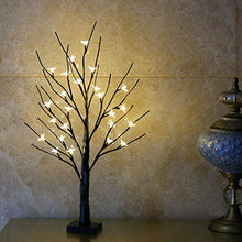 Load image into Gallery viewer, Eambrite Battery-Operated 24" Cherry Blossom Flower Bonsai Tree Lights with 24 Warm White LED for Indoor use